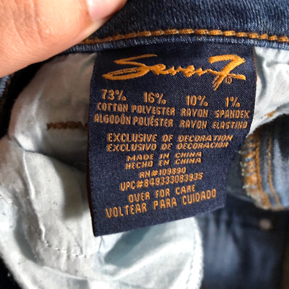 Desert Revival Western Seven 7 Bootcut deep Blue‎ Jeans size 8 Cotton Blend - Picture 8 of 12